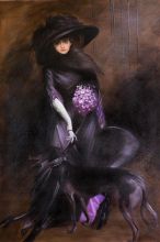 Portrait of the Marchesa Luisa Casati with a Greyhound, 1908