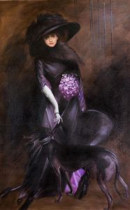 Portrait of the Marchesa Luisa Casati with a Greyhound, 1908