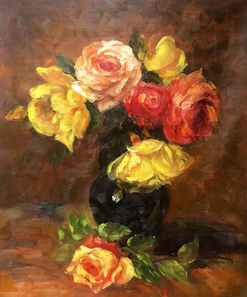 White and Pink Roses