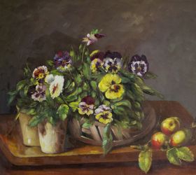 Still Life with Pansies