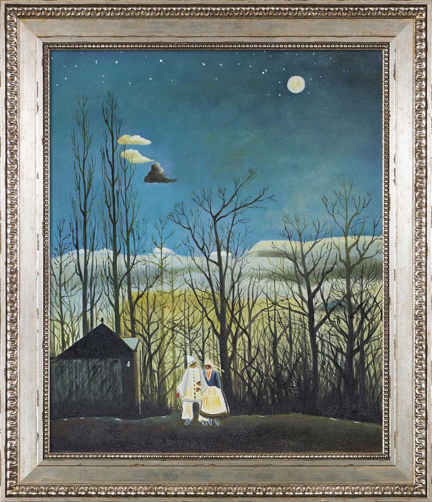 A Carnival Evening Pre-Framed - Versailles Silver King Frame 20" X 24"