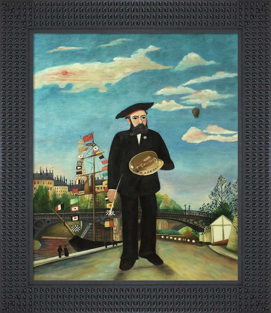 Myself: Portrait - Landscape Pre-Framed - Java Bean Frame 20" X 24"