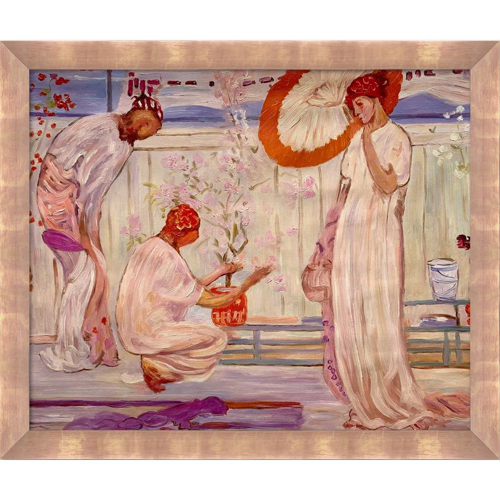 The White Symphony Three Girls Pre-framed - Blushing Rose Gold Frame 20" X 24"