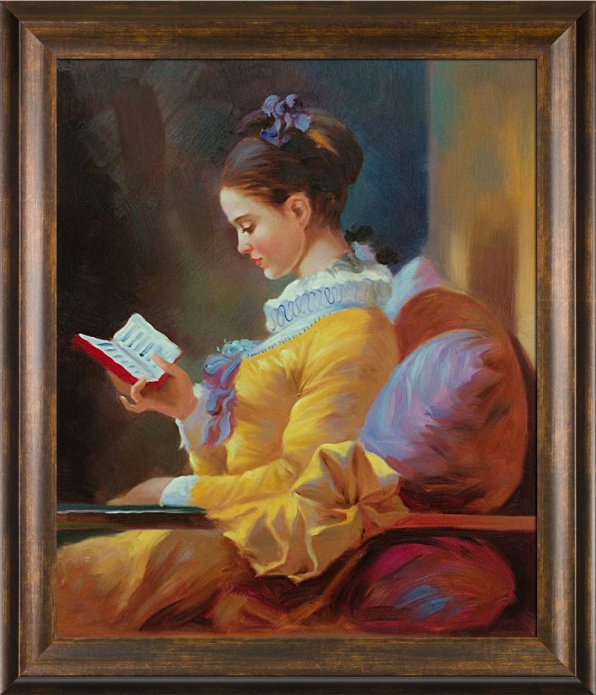 The Reader Pre-Framed - Modena Vintage 20" X 24"