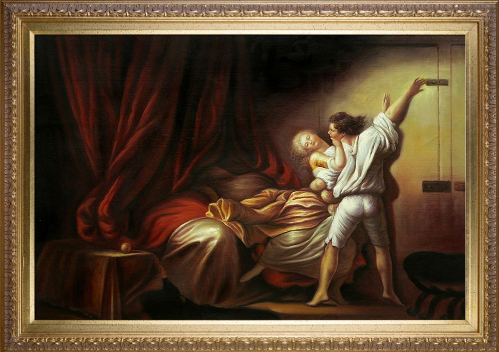 The Bolt c. 1778 Pre-Framed - Elegant Gold Frame 24"X36"