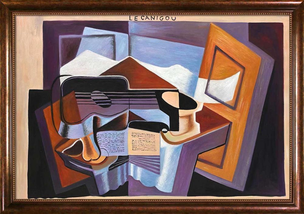 Le Canigou Pre-Framed - Verona Cafe Frame 24"X36"