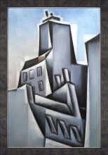 Maisons a Paris (Houses in Paris) Preframed