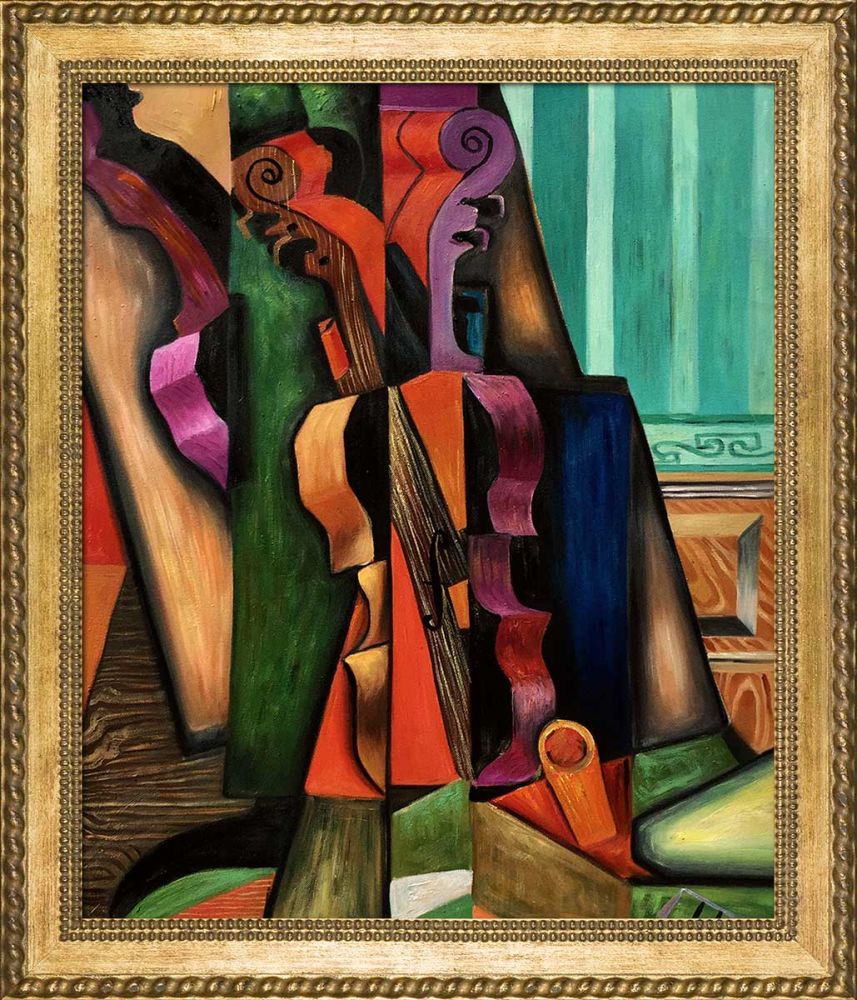 Violon et guitare Preframed - Verona Gold Braid Frame 20"X24"