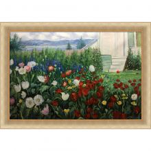 Flower Garden at Annisquam Pre-framed