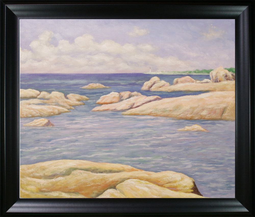 Annisquam Light Pre-framed - Black Matte Frame 20"X24"