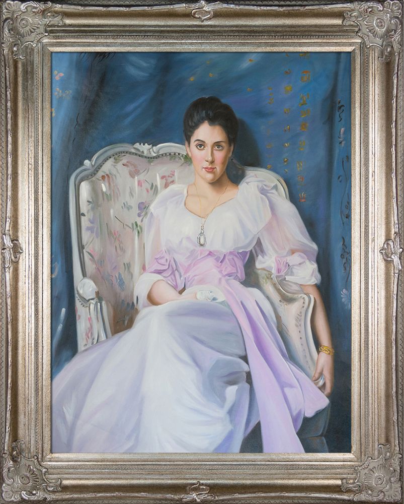 Lady Agnew of Lochnaw, 1892-93 Pre-Framed - Renaissance Champagne Frame 30"X40"