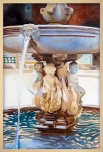Spanish Fountain Pre-Framed