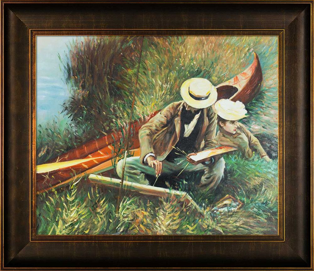 An Out-of-Doors Study, 1889 Pre-Framed - Veine D'Or Bronze Scoop Frame 20"X24"