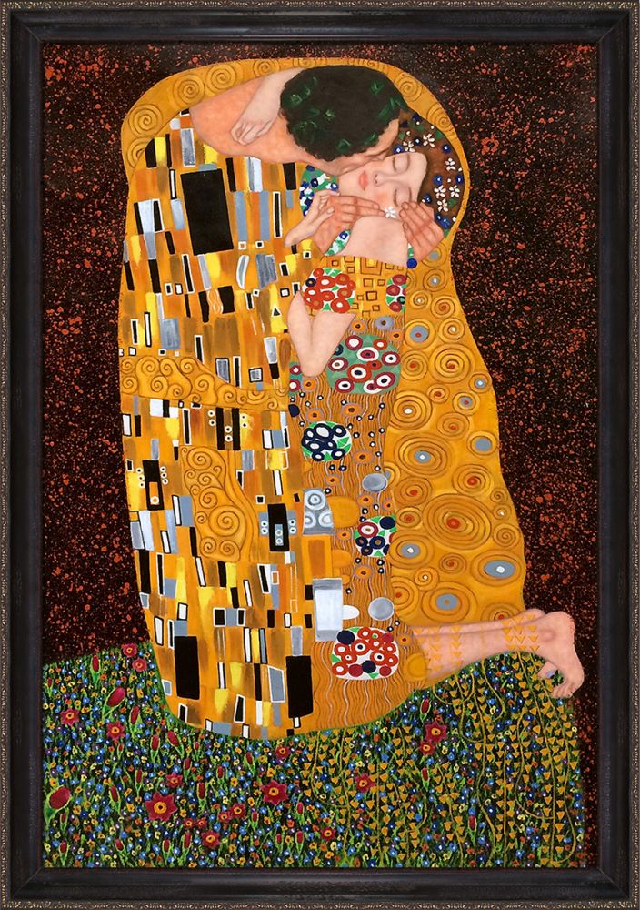 The Kiss (Full View) Pre-Framed - La Scala Frame 24"X36"