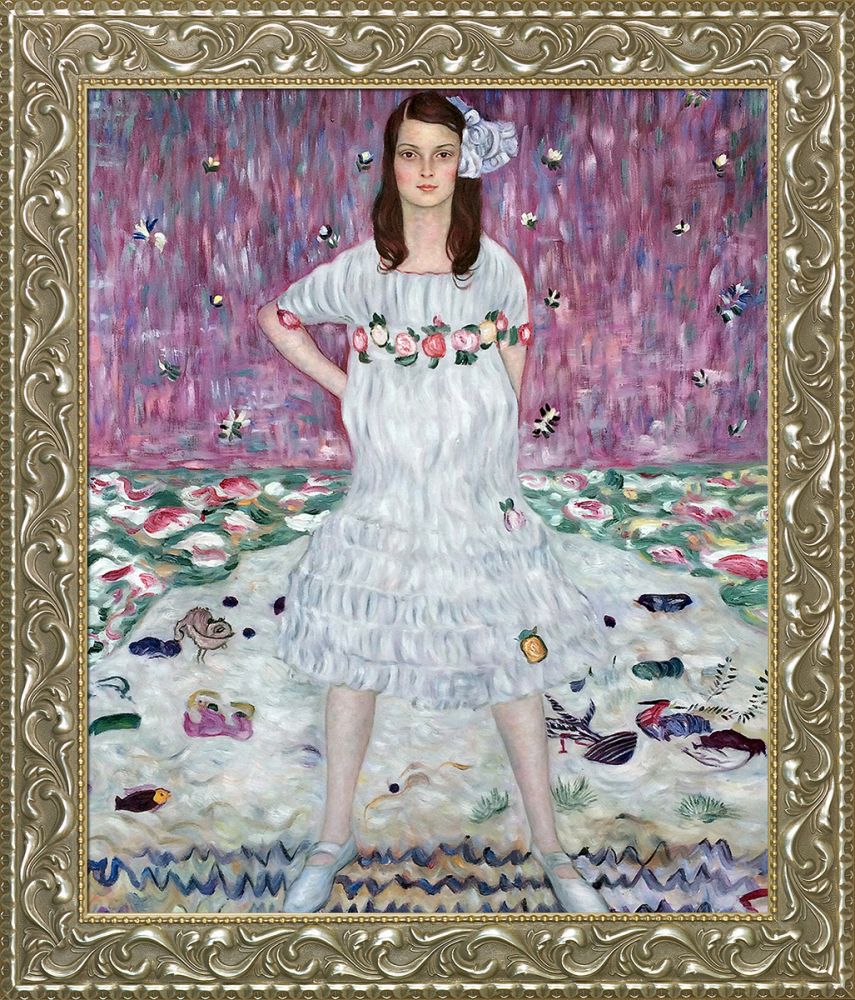 Portrait of Mada Primavesi Preframed - Rococo Silver 20"X24"