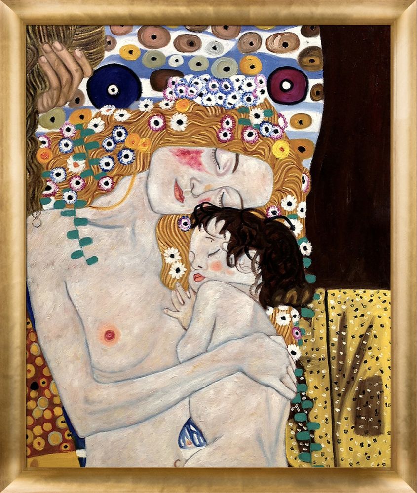 Le tre eta della donna (Mother and Child) Pre-Framed - Gold Luminoso Frame 20"X24"