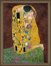 The Kiss (Full View) Pre-Framed