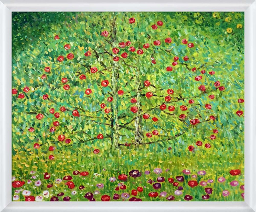 The Apple Tree Pre-Framed - Moderne Blanc Frame 20" X 24"
