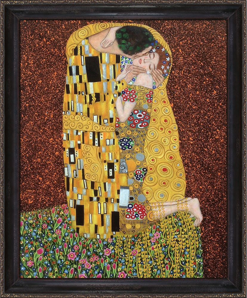 The Kiss (Full View) Pre-Framed - La Scala Frame 16"X20"