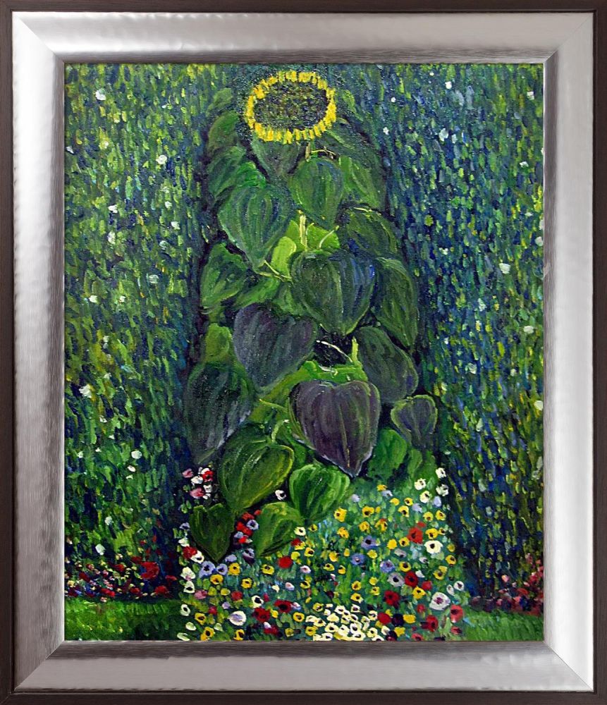 Sunflower Pre-framed - Magnesium Silver Frame 20" X 24"