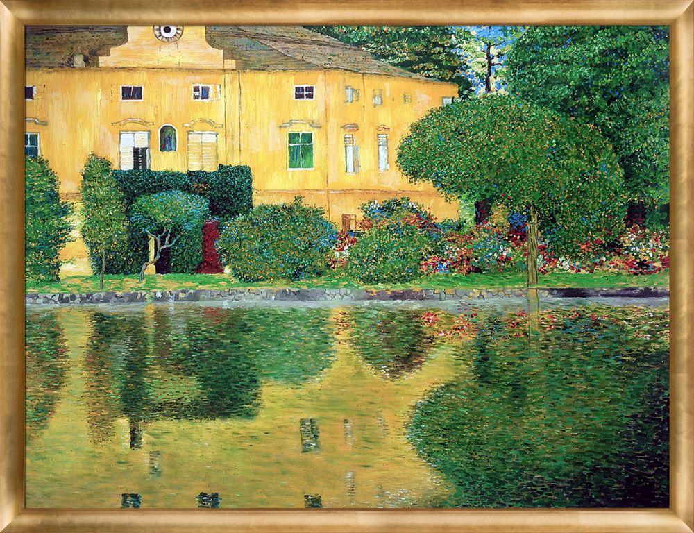 Schloss Kammer on Attersee Pre-Framed - Gold Luminoso Frame 30"x40"