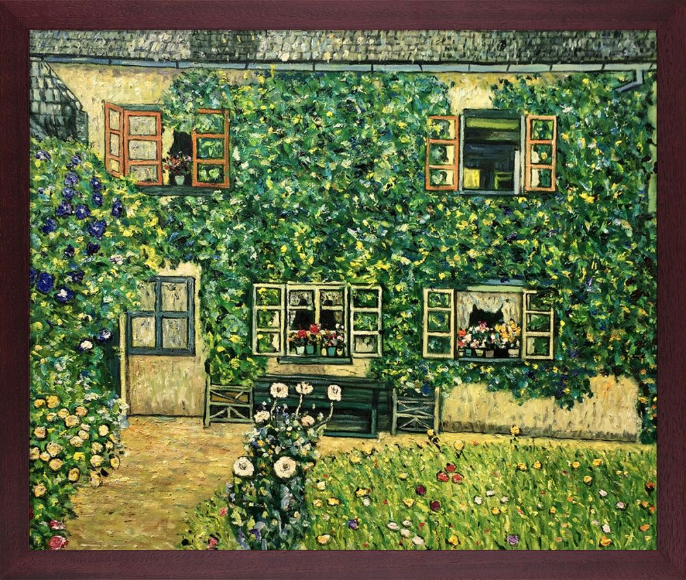 The House of Guardaboschi Pre-Framed - Open Grain Mahogany 20" X 24"