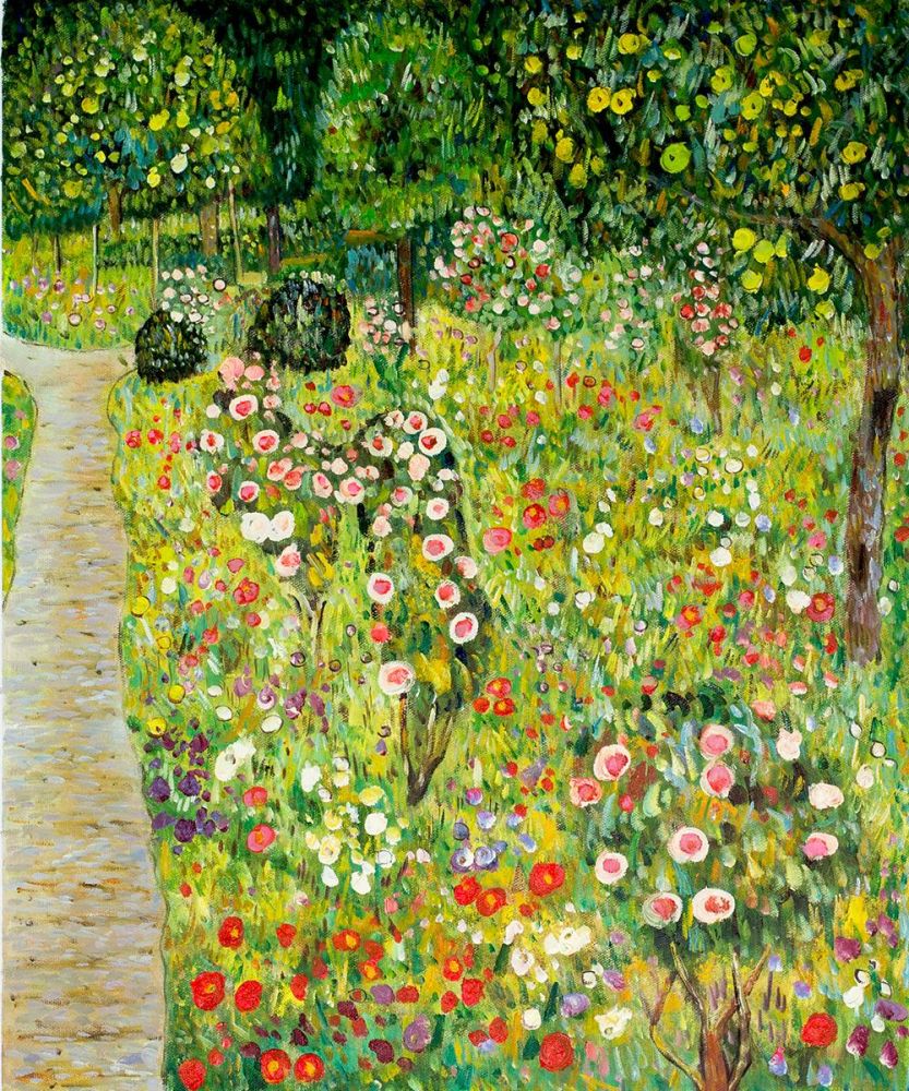 Fruit Garden With Roses