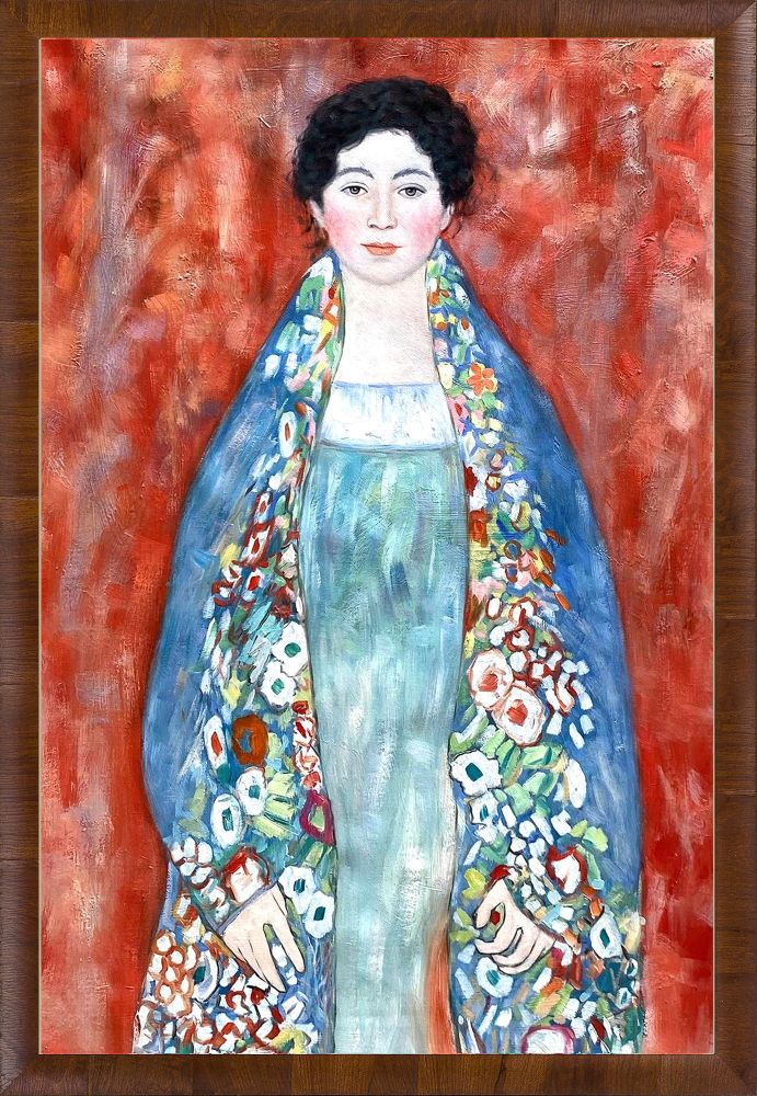 Portrait Of Fraulein Lieser Pre-framed - Panzano Olivewood Frame 24" X 36"