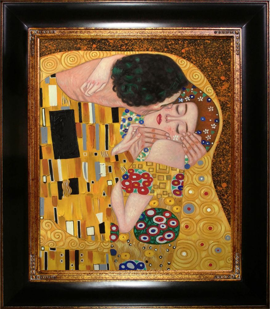 The Kiss Pre-Framed - Opulent Frame 20"X24"
