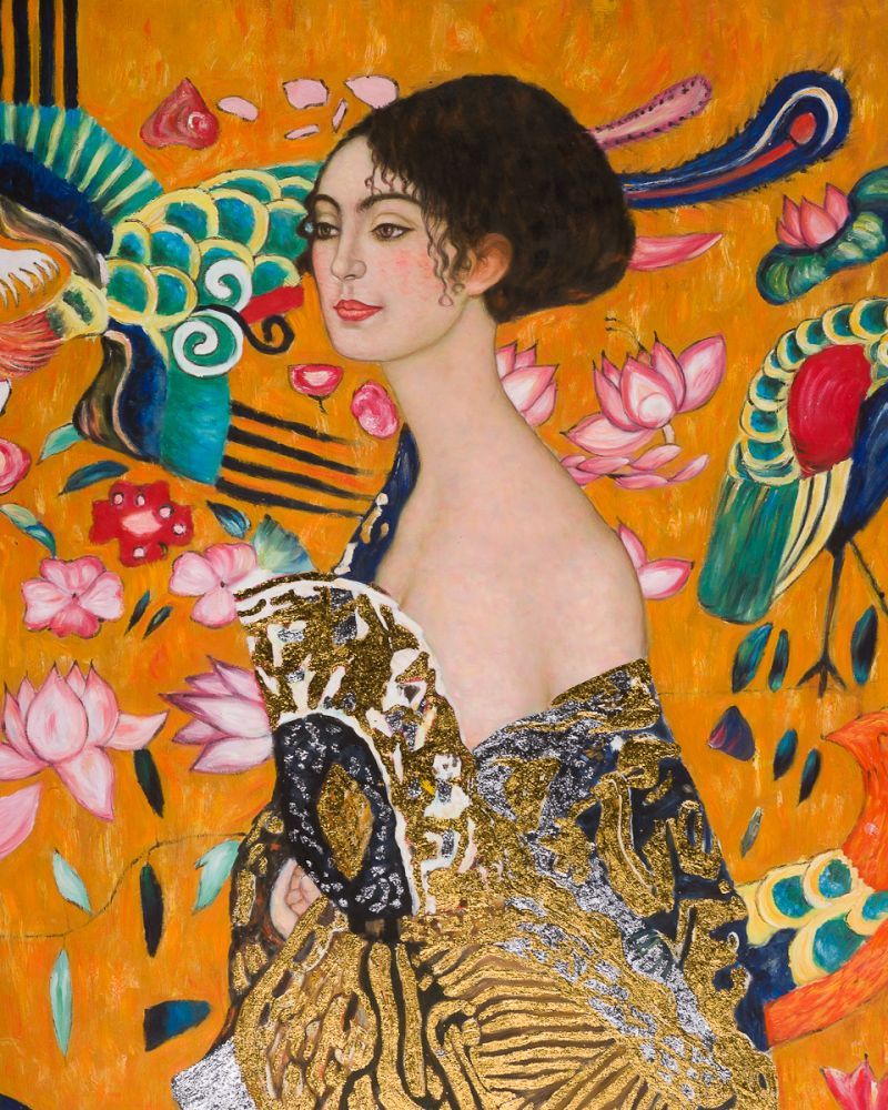 Signora con Ventaglio (Luxury Line)