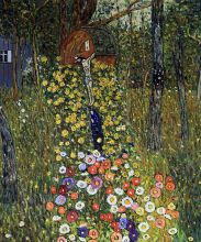 Cottage Garden with Crucifix (Luxury Line)