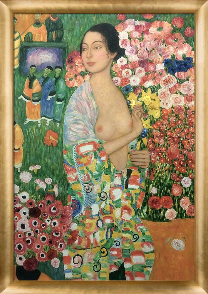 Die Tanzerin, The Dancer (Luxury Line) 1916-18 Pre-Framed - Gold Luminoso Frame 24" x 36"
