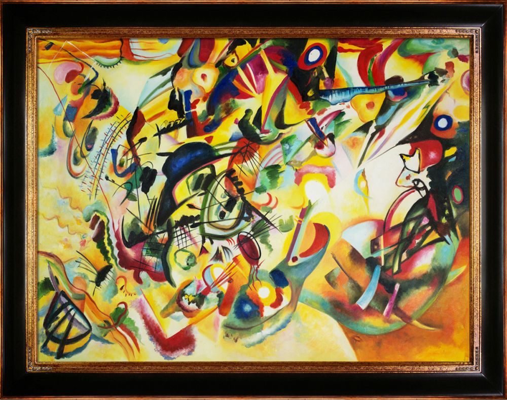 Composition VII, 1913 Pre-Framed - Opulent Frame 30"X40"