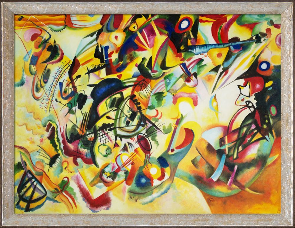 Composition VII, 1913 Pre-Framed - Silver Luna Frame 30"X40"