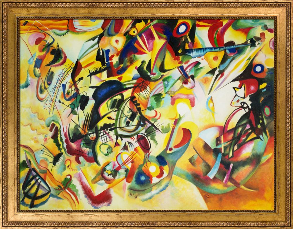 Composition VII, 1913 Pre-Framed - Versailles Gold King Frame 30"X40"