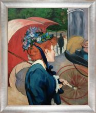 Woman with Umbrella, 1891 Pre-Framed