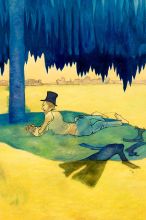 Man Sheltering Beneath a Tree