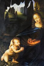 Virgin of the Rocks (Louvre detail with child)