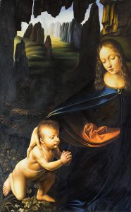 Virgin of the Rocks (Louvre detail with child)