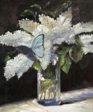 Butterfly and Lilacs