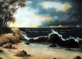 Storm Clouds Over the Coast