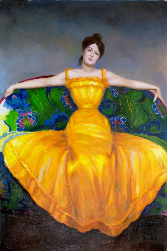 Lady in Yellow Dress