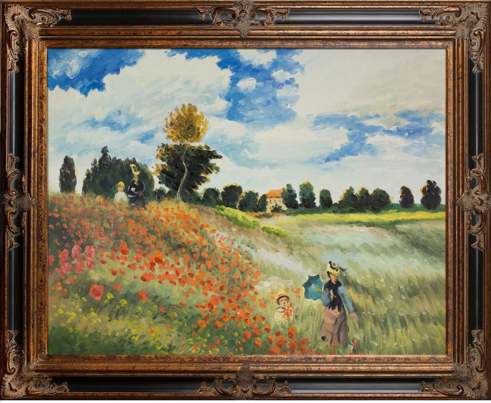Poppy Field in Argenteuil Pre-Framed - Excalibur Frame 30"X40"