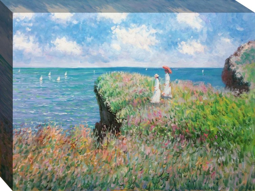 Cliff Walk at Pourville Gallery-Wrapped - Gallery Wrap 30"X40"