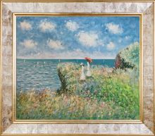 Cliff Walk At Pourville Pre-Framed