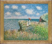 Cliff Walk At Pourville Pre-Framed