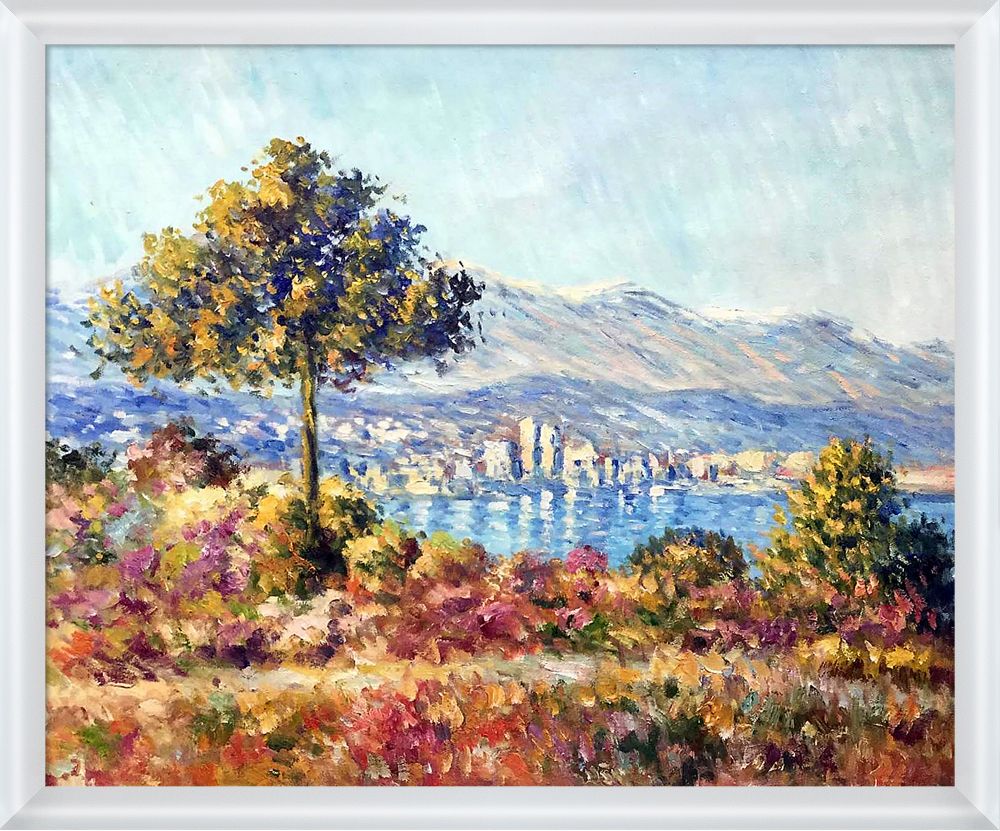 Antibes, 1888 Pre-framed - Moderne Blanc Frame 20" X 24"
