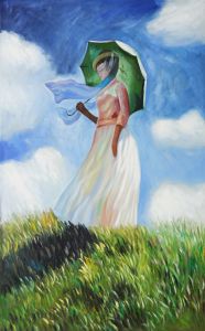 Woman with a Parasol (Facing Left)