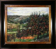 Apple Trees in Bloom at Vetheuil 1887 Pre-Framed
