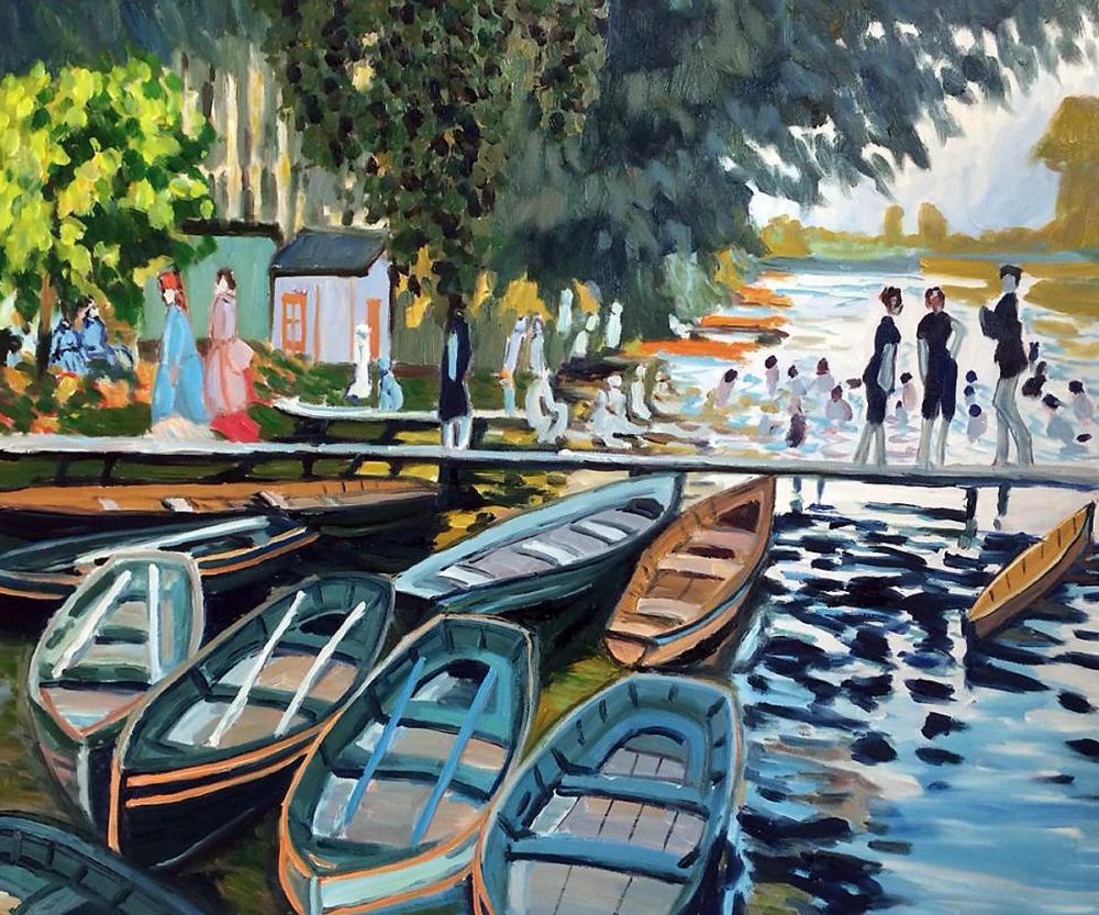 Bathers at Grenouillere,1869